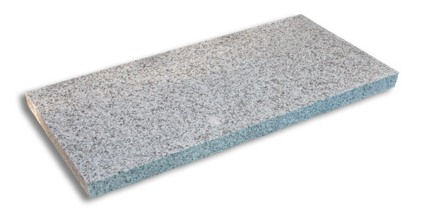 Les dalles en granit gris clair
